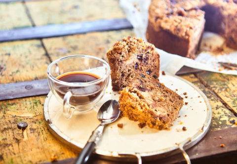 Kávový banánový chlebíček