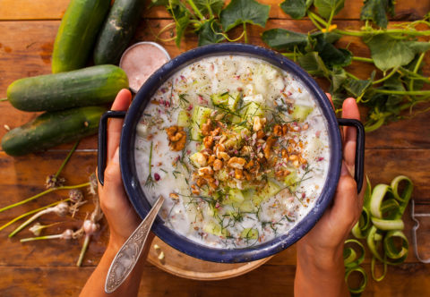 Studená polievka Tarator