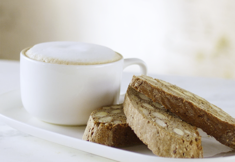Oslava kávy: Desiata s kávovými biscotti