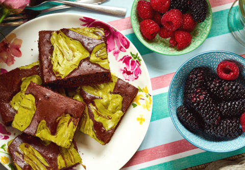 Hriešne dobré matcha brownies