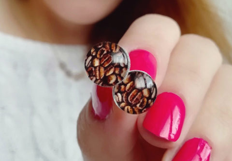 Vyrobte si vlastné kávové náušničky