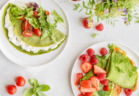 Zelené palacinky zo špenátového cesta si zamilujete. Naslano aj ako palacinkovú tortu