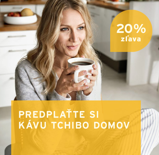 Ušetrite 20 % s predplatným kávy Tchibo