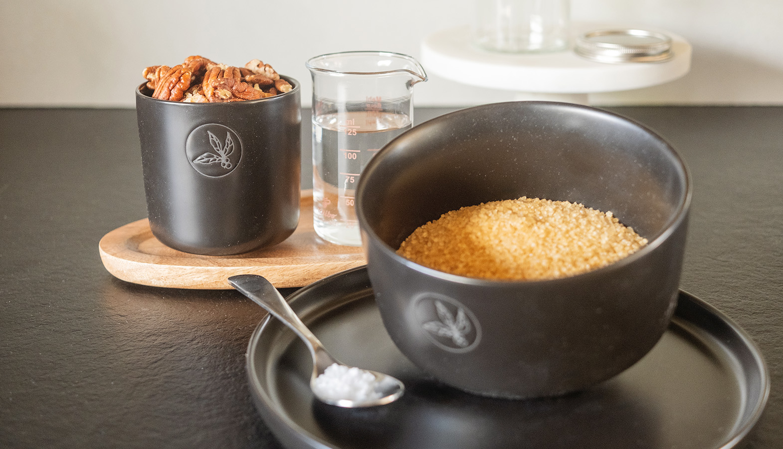 Ingredience pro pekanové latte