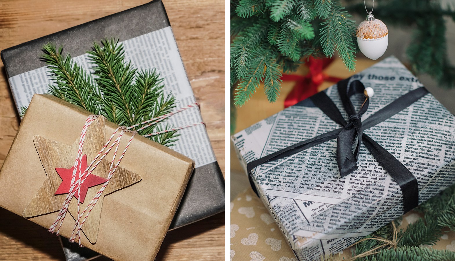 Balení dárků do novin