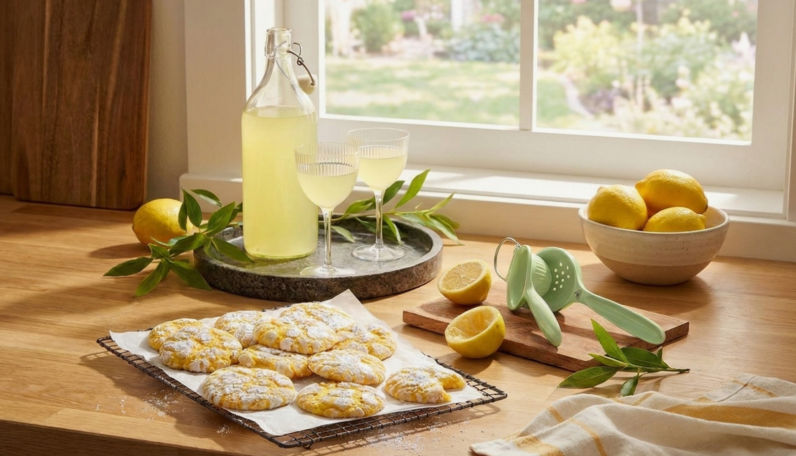 citronové crinckles recept