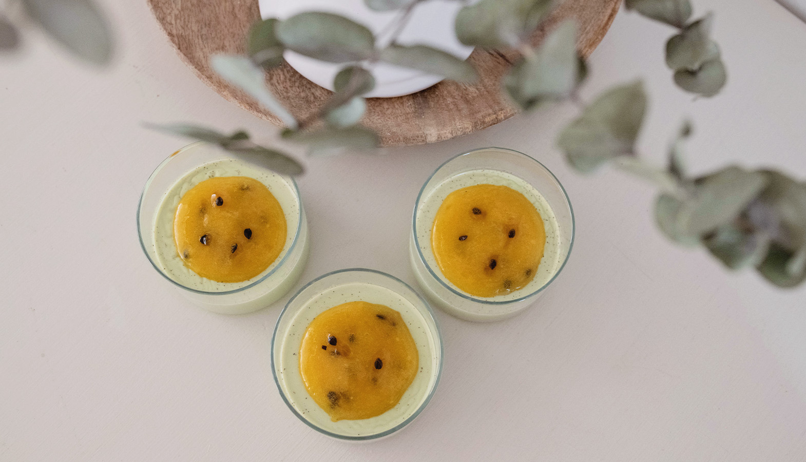 recept na panna cottu z matchy